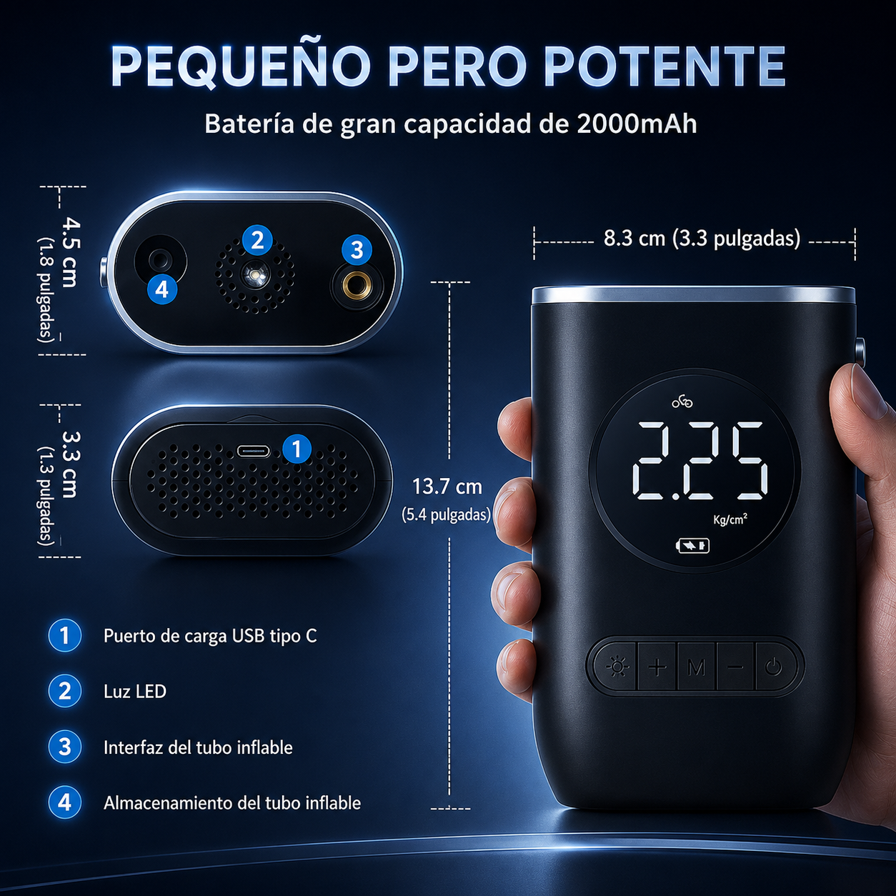 ‼️OFERTA EXCLUSIVA‼️NOVEDOSO INFLADOR - COMPRESOR PORTATIL