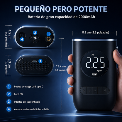 ‼️OFERTA EXCLUSIVA‼️NOVEDOSO INFLADOR - COMPRESOR PORTATIL