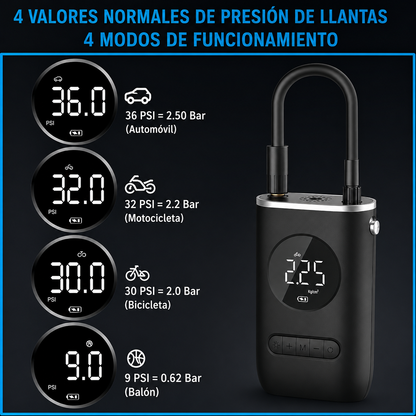 ‼️OFERTA EXCLUSIVA‼️NOVEDOSO INFLADOR - COMPRESOR PORTATIL