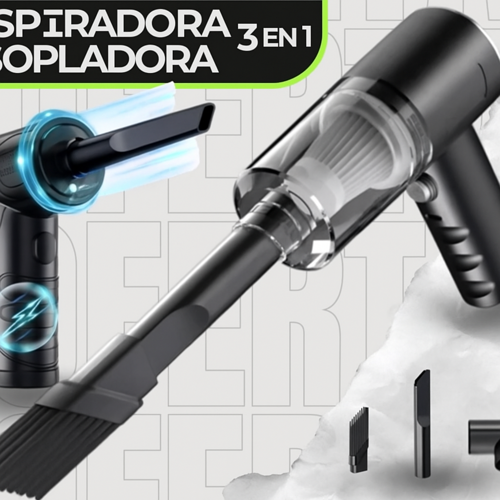 ‼️OFERTA EXCLUSIVA‼️NOVEDOSA MINI ASPIRADORA PORTATIL  3 En 1