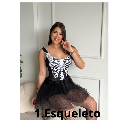 ‼️OFERTA EXCLUSIVA‼️NOVEDOSO BODY HALLOWEEN